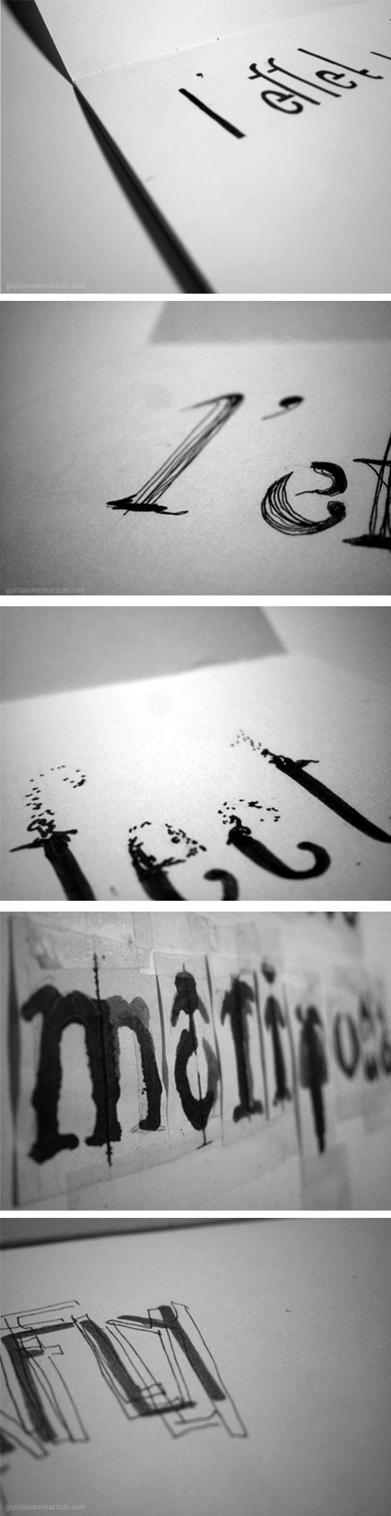 Recherches typographiques - Guillaume Marical