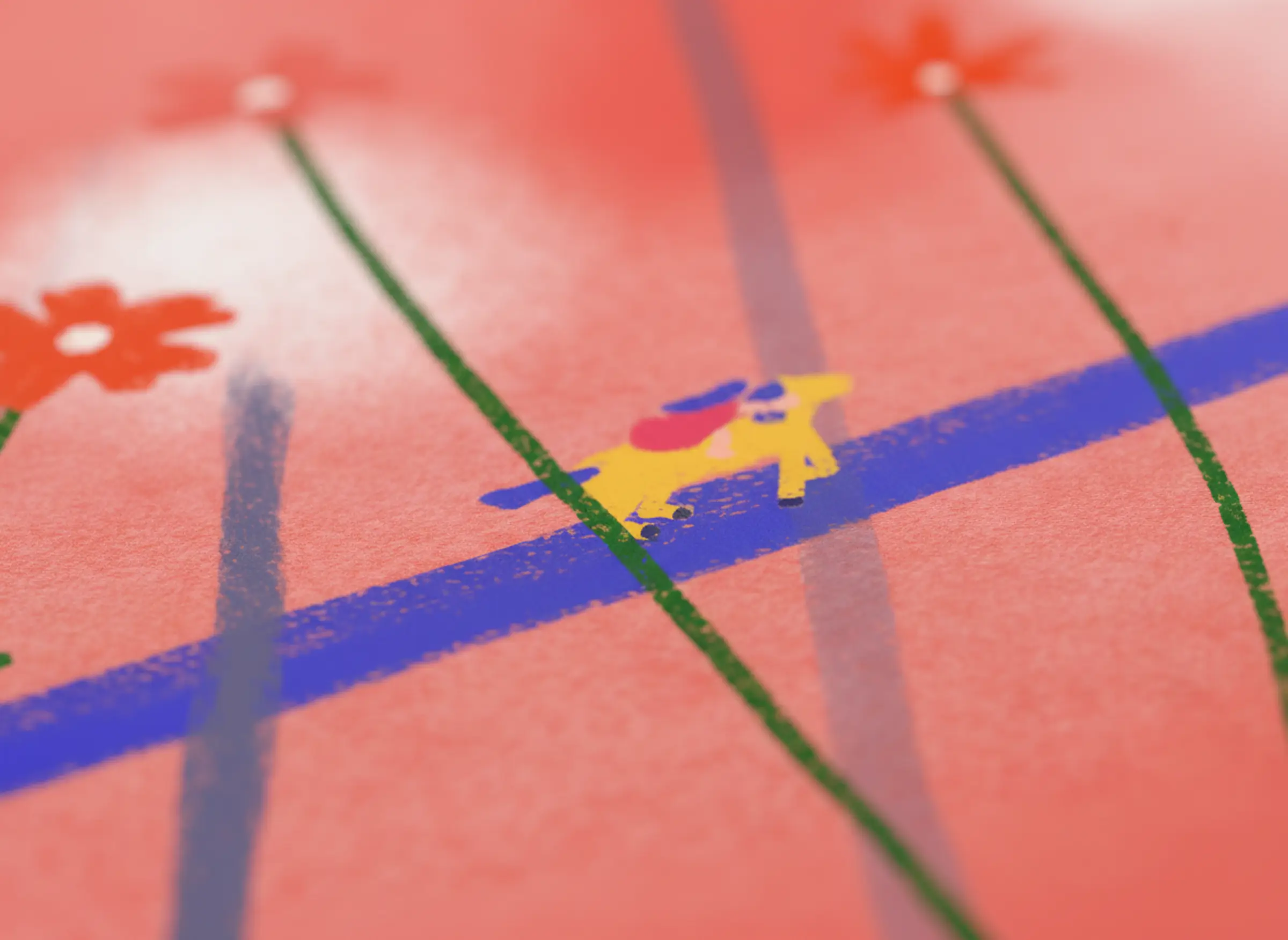 Cheval jaune — Illustration 2, impression giclée fine art