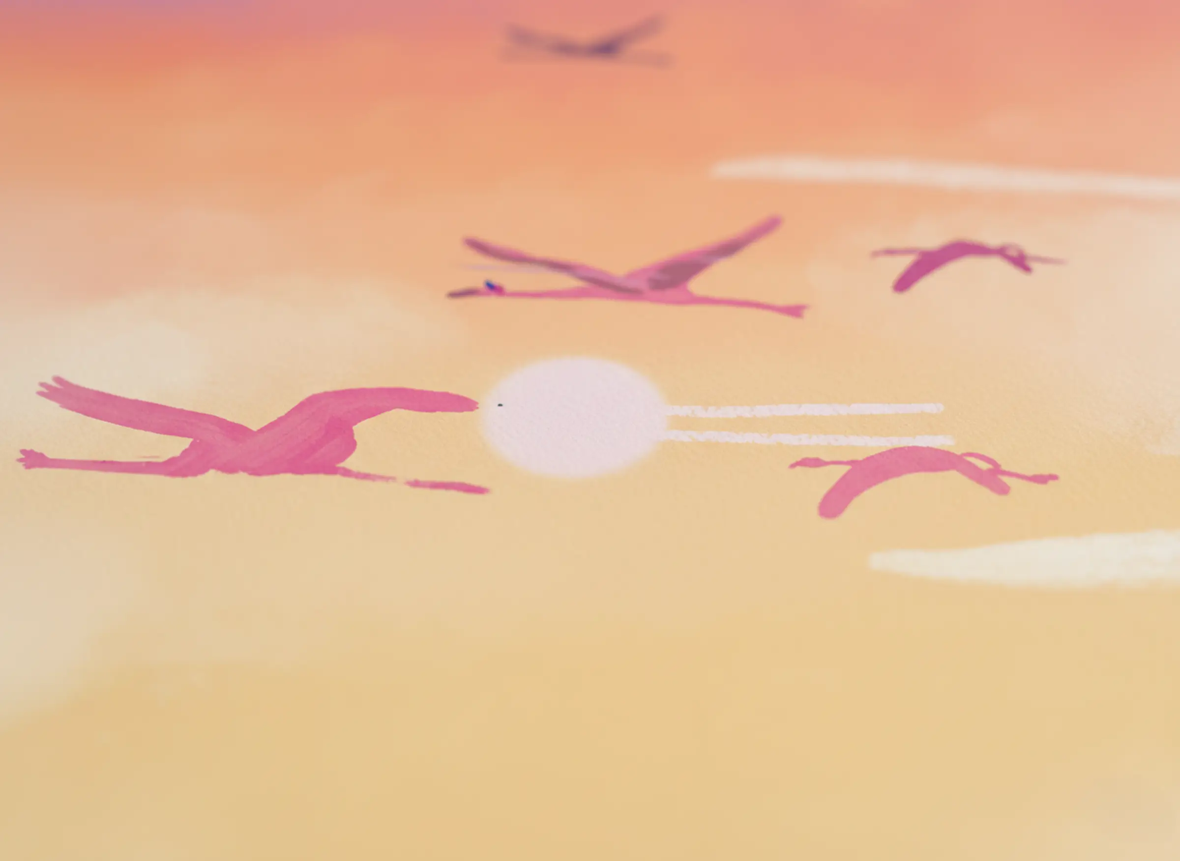 Flamingo — Illustration 2, impression giclée fine art