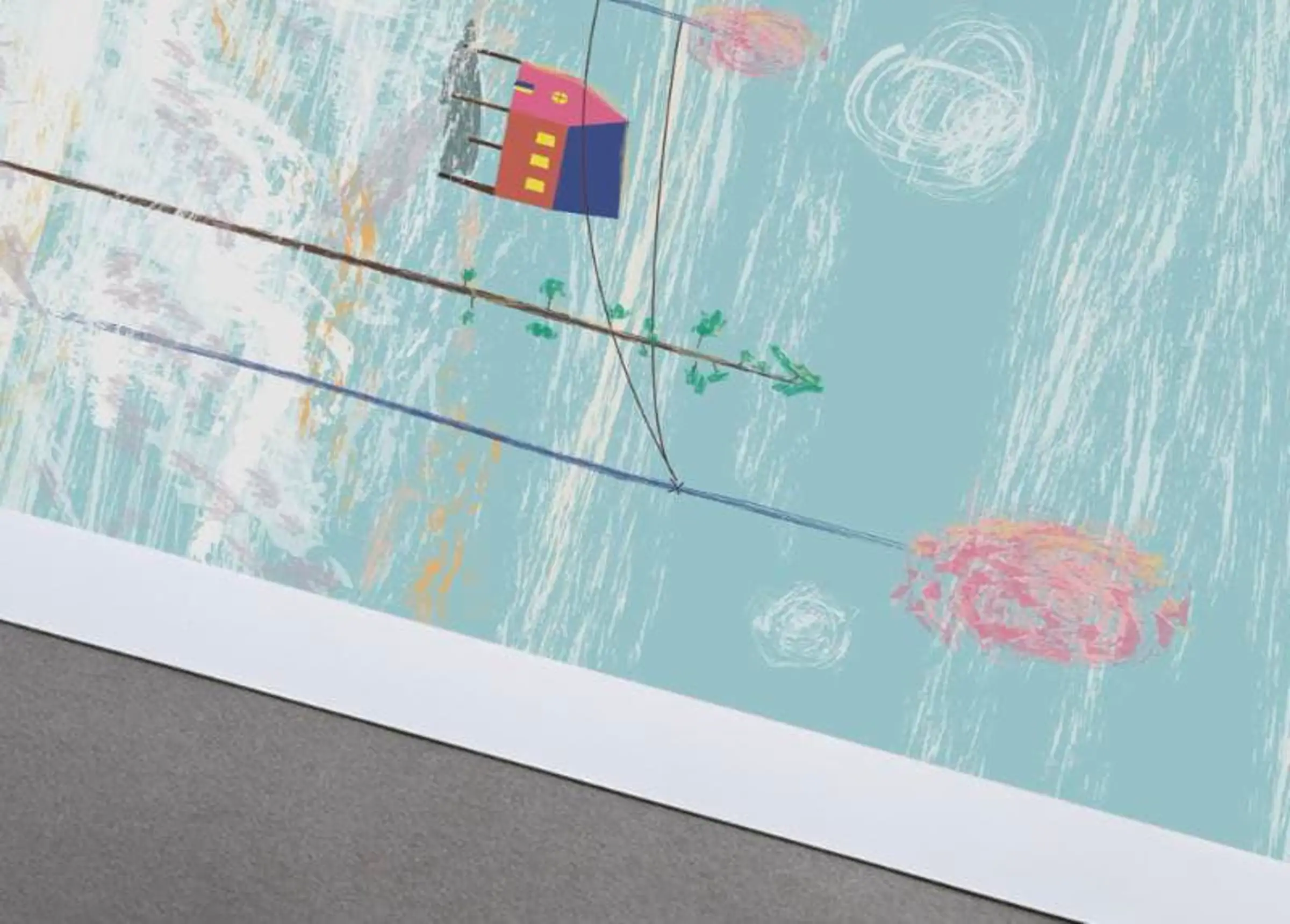 La maison dans le ciel — Illustration 2, impression giclée fine art