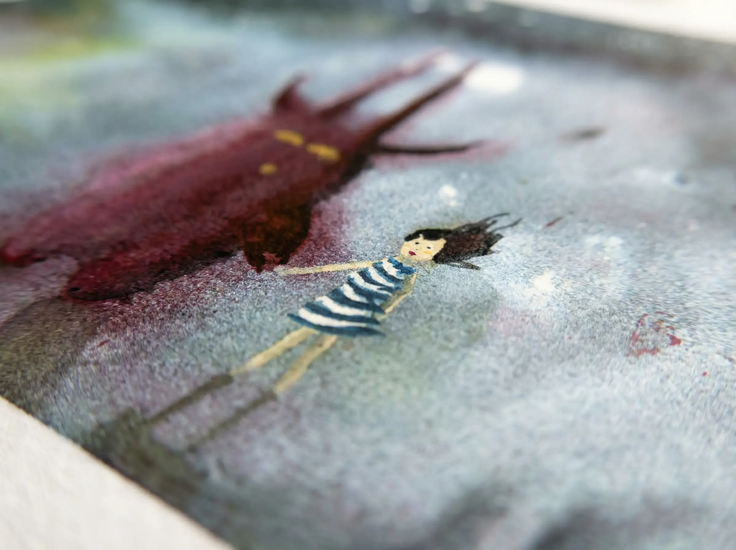 La rencontre — Illustration 2, impression giclée fine art