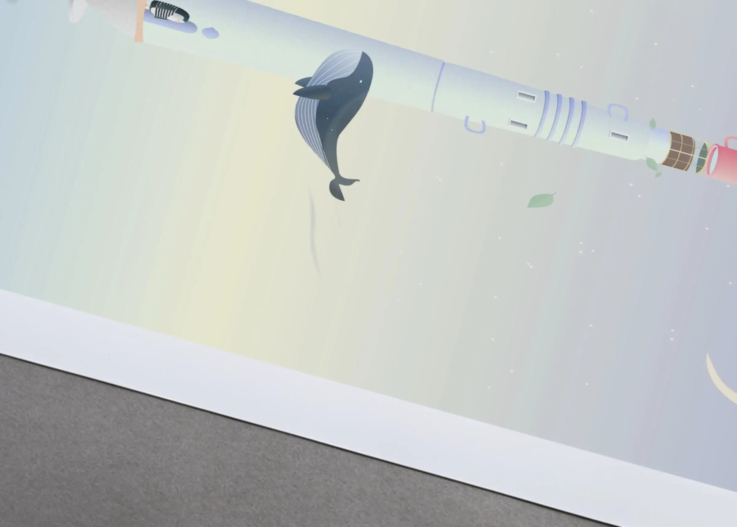 Le phare café — Illustration 2, impression giclée fine art