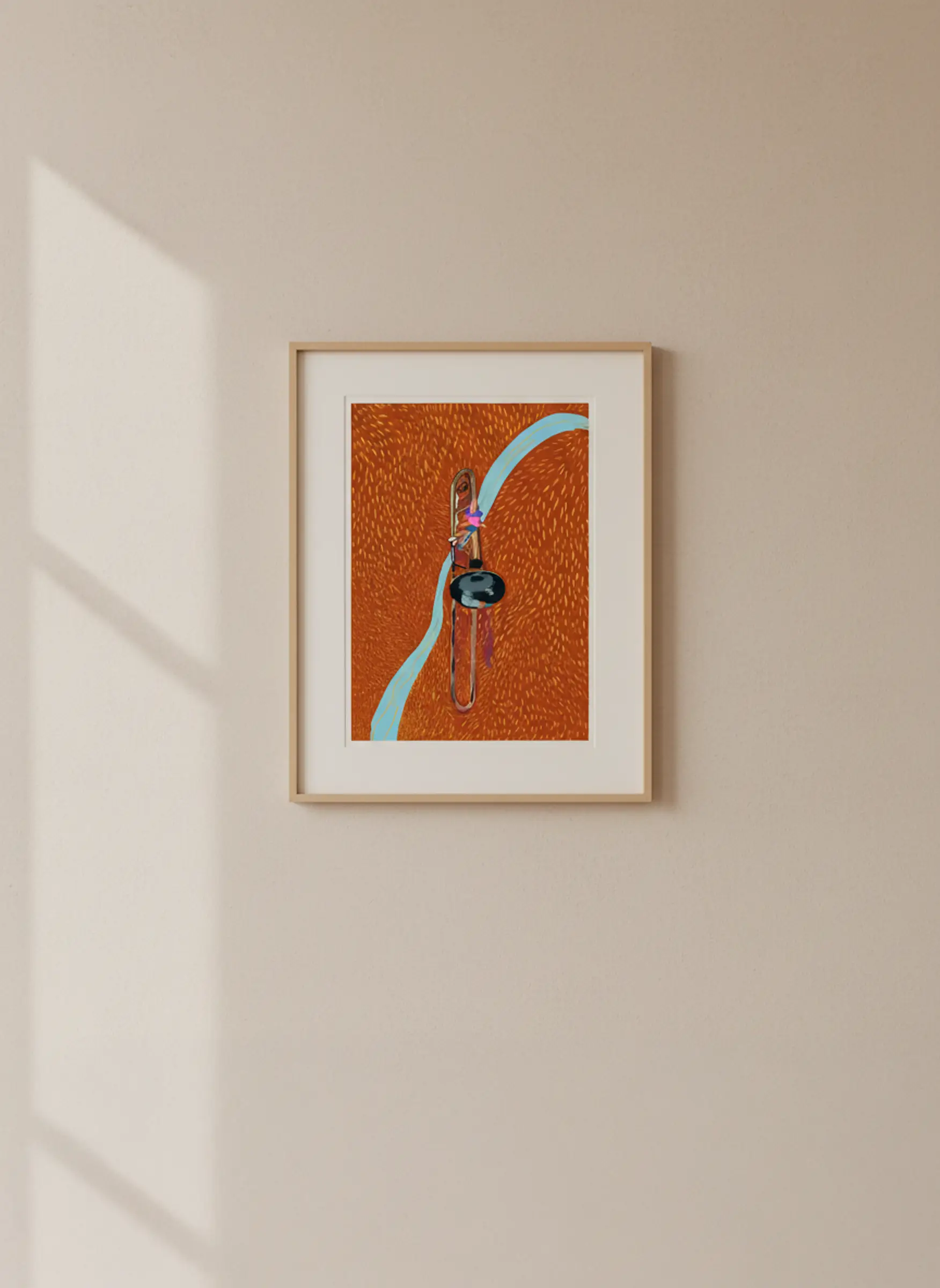 Au fil du trombone — Illustration 3, impression giclée fine art