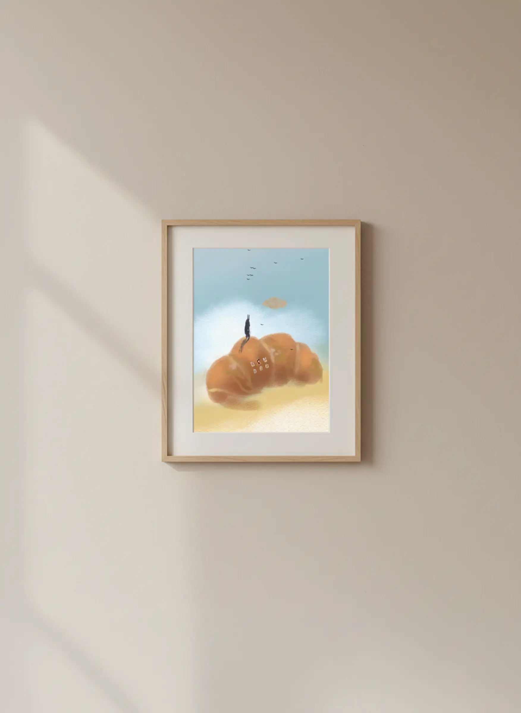 Croissant — Illustration 4, impression giclée fine art