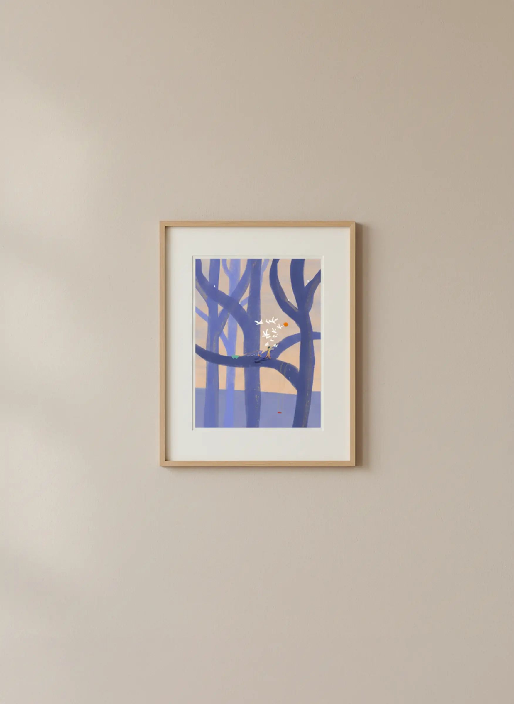 La balançoire — Illustration 3, impression giclée fine art