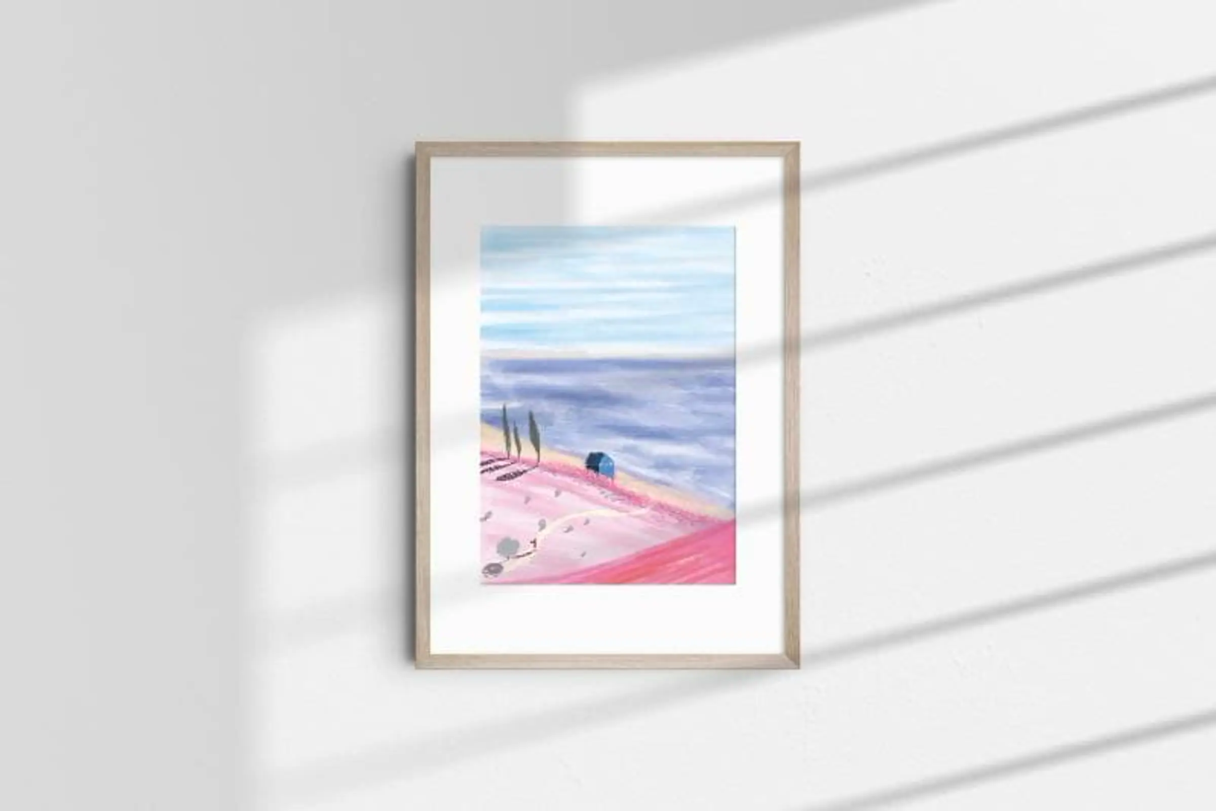 La Maison bleue — Illustration 3, impression giclée fine art